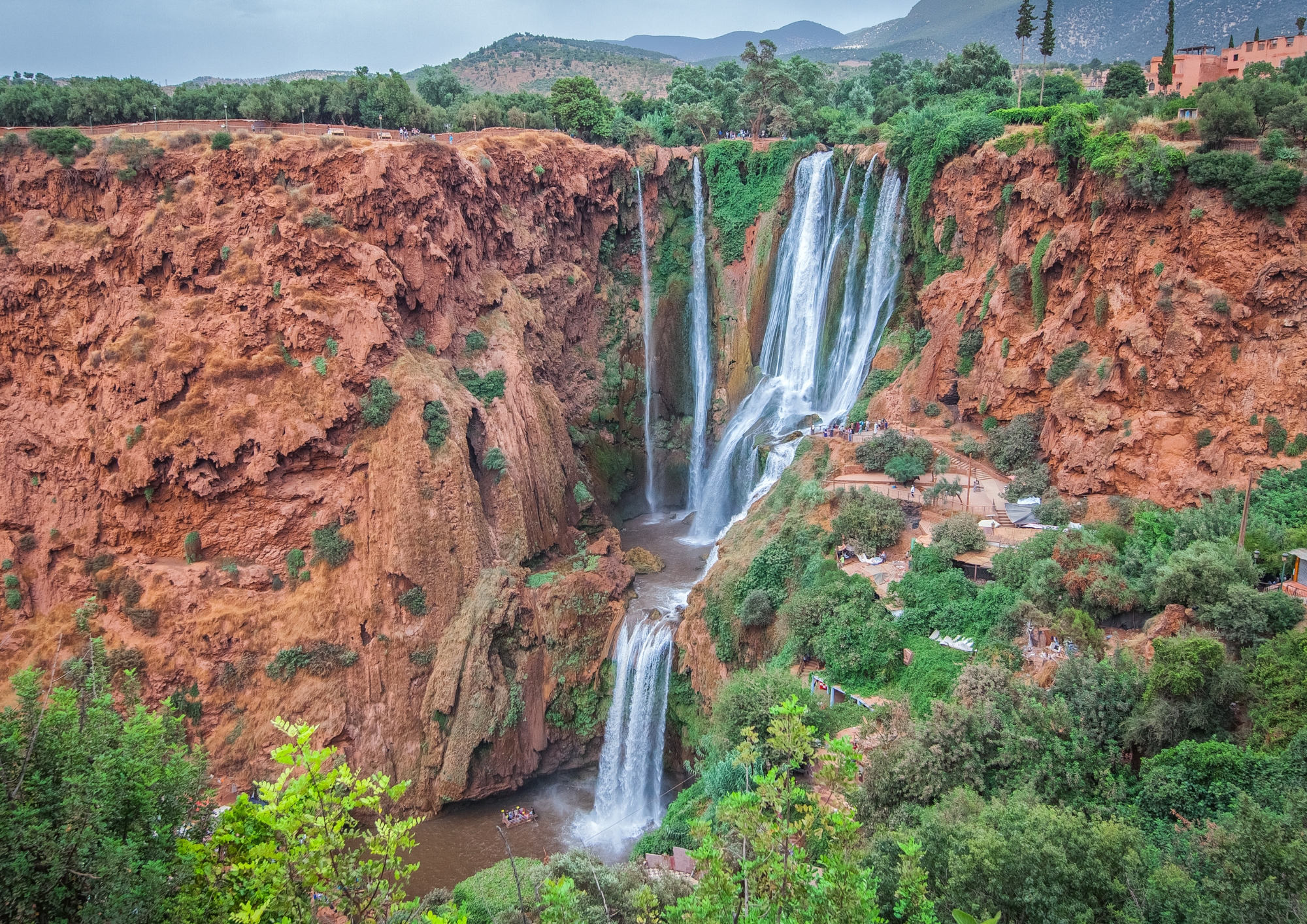 Relaxing near the waterfalls of Ouzoud