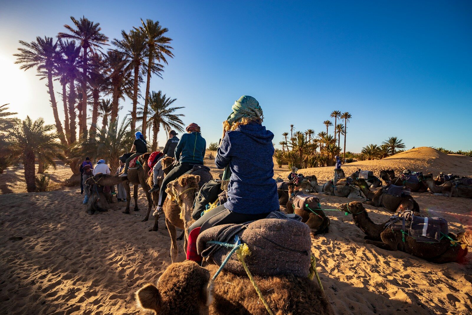 Morocco desert sunset